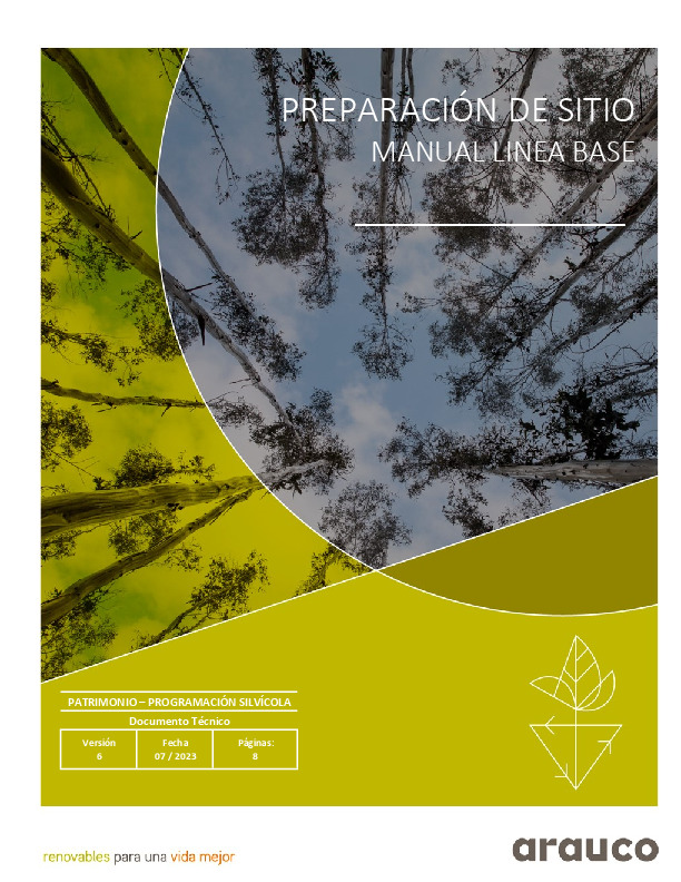 Preparación de sitio