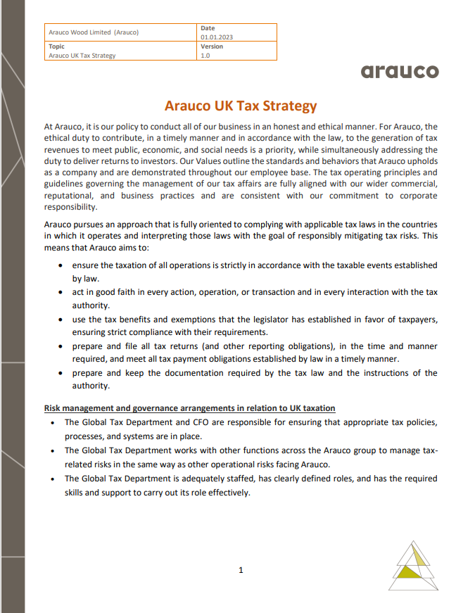 Tax Strategy